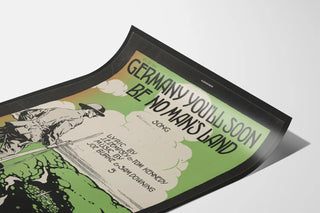 Vintage-Wandposter Deutschland Bald wirst du kein Land mehr sein