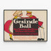 Vintage-Poster Ball der Berliner Bühnenkünstler 1914 — gerahmtes Bild an der Wand