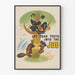 Dekoratives Vintage-Poster 'Beiß in die Arbeit'