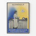 Vintage-Wandposter Familienhilfe – Retro-Dekoration für die Küche