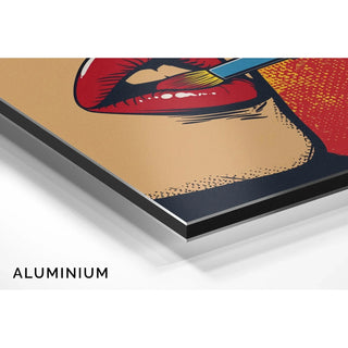Pop Art Bild - Lippenstift | Kunstdruck Wanddekoration Bild Plakat Kopie
