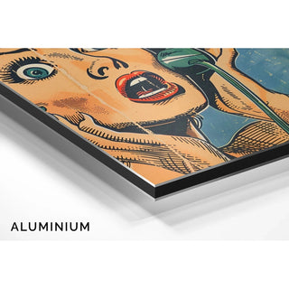 Pop Art Bild - Überraschung am Telefon | Kunstdruck Wanddekoration Bild Plakat Kopie