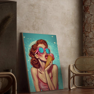 Pop Art Bild - Sommerliche Sanftheit | Kunstdruck Wanddekoration Bild Plakat Kopie