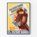 Vintage-Poster Kriegs-Sieg Anleihen – Retro-Wanddekoration