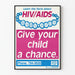 Vintage-Poster zur HIV/AIDS-Aufklärung für Kinder