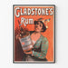 Vintage-Poster von Gladstone's Rum für Wanddekoration