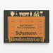 Vintage Wanddekoration Poster Schumann Porzellan und Küchenutensilien — gerahmtes Bild an der Wand