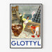 Vintage-Poster Glottyl Illustration Humoristisch