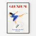 Vintage-Poster Gluxium - Eiskunstlauf und Mineralbalance