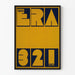 Grafikposter Go Era 3 2 1 in Blau und Gelb