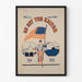 Vintage-Poster Go Get The Kaiser - Patriotische amerikanische Wanddekoration