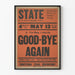 Vintage-Poster Good-Bye Again Theater Hartford