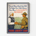 Vintage-Poster Dritte Freiheitserklärung – Werbung für amerikanische Schatzbriefe