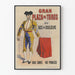 Vintage-Poster Matador Gran Plaza de Toros Bois de Boulogne