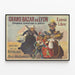 Vintage-Poster vom Großen Bazar von Lyon - Spielzeugausstellung — gerahmtes Bild an der Wand