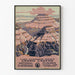 Vintage-Poster des Grand Canyon Nationalparks Wanddekoration