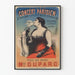 Vintage-Poster Großes Pariser Konzert Mlle Duparc