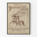 Vintage-Poster Großes Maskenball in Brooklyn Saengerbund 1887