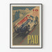 Vintage-Poster Grand Prix Automobile Pau 1950