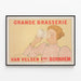 Vintage-Poster Große Brauerei Van Velsen Brüder Bornhem — gerahmtes Bild an der Wand