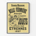 Vintage-Poster Große Kaufhäuser La Belle Fermière Spielzeug 1887