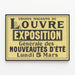Vintage-Poster der Großen Kaufhäuser des Louvre - Sommer-Neuheiten-Ausstellung — gerahmtes Bild an der Wand