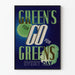 Vintage-Poster Greens Go For Greens Everyday für Wanddekoration
