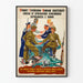Vintage Wandposter Zusammenarbeit gegen den Nationalsozialismus