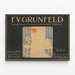 Vintage-Poster F.V. Grünfeld Landshuter Leinen und Gebild Weberei — gerahmtes Bild an der Wand