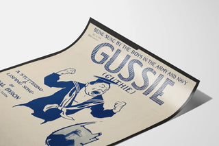 Vintage-Poster Militärlied Gussie Guthie 1918