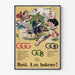 Vintage-Poster Gyldendal Gute Bücher - Literarische Wanddekoration
