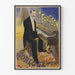Vintage-Poster H. Fragson am Klavier - Champs-Élysées-Uhr