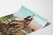 Vintage-Poster Lager Beer mit Figuren und Ziegen