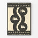 Ausstellungsposter Autostrasse im Gewerbemuseum Basel