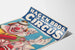 Vintage-Poster Hagen Bros. 3-Ring-Zirkus mit bunten Clowns