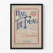 Vintage-amerikanischer patriotischer Poster Hail to the Flag