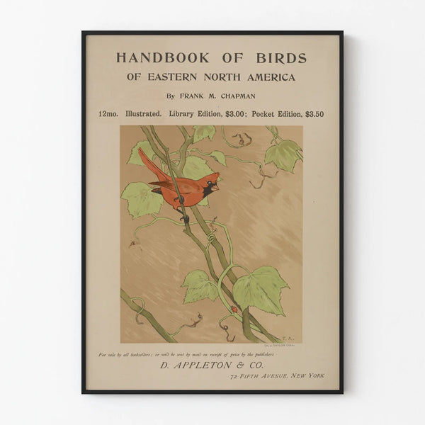 Vintage-Poster Kardinalvogel – Handbuch der Vögel Nordostamerikas