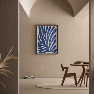 Boheme Poster - Blaue Schwingungen