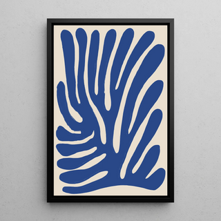 Boheme Poster - Blaue Schwingungen