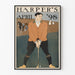 Vintage-Poster Harper's April 98 – Sport- und Retro-Wanddekoration
