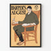 Vintage-Poster Harper's August Illustration Mann liest