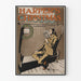 Vintage-Poster der Harper's Christmas Lecture am Kamin
