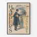 Harper's Poster Januar 1894 Vintage - Altes Wanddekoration Magazin