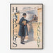 Vintage-Poster von Harper's Magazine Januar 1894 für Wanddekoration
