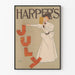 Vintage Dekorationsposter Harper's Juli im Jugendstil