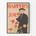 Vintage-Poster Harper's Juni mit Student in Toga und Pfeifen