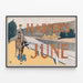 Vintage-Poster Harper's Juni mit Reiter auf Pferd — gerahmtes Bild an der Wand
