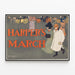 Vintage-Poster Harper's March Dekorations mit elegantem Paar und Kutschen — gerahmtes Bild an der Wand