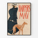 Vintage-Poster Harper's May mit eleganter Frau und Windhund
