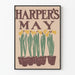 Vintage-Poster Harper's Mai mit Blumentöpfen